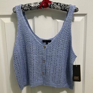 NWT Frye Sz L Sleeveless Sweater 19-21” PTP, 20” L